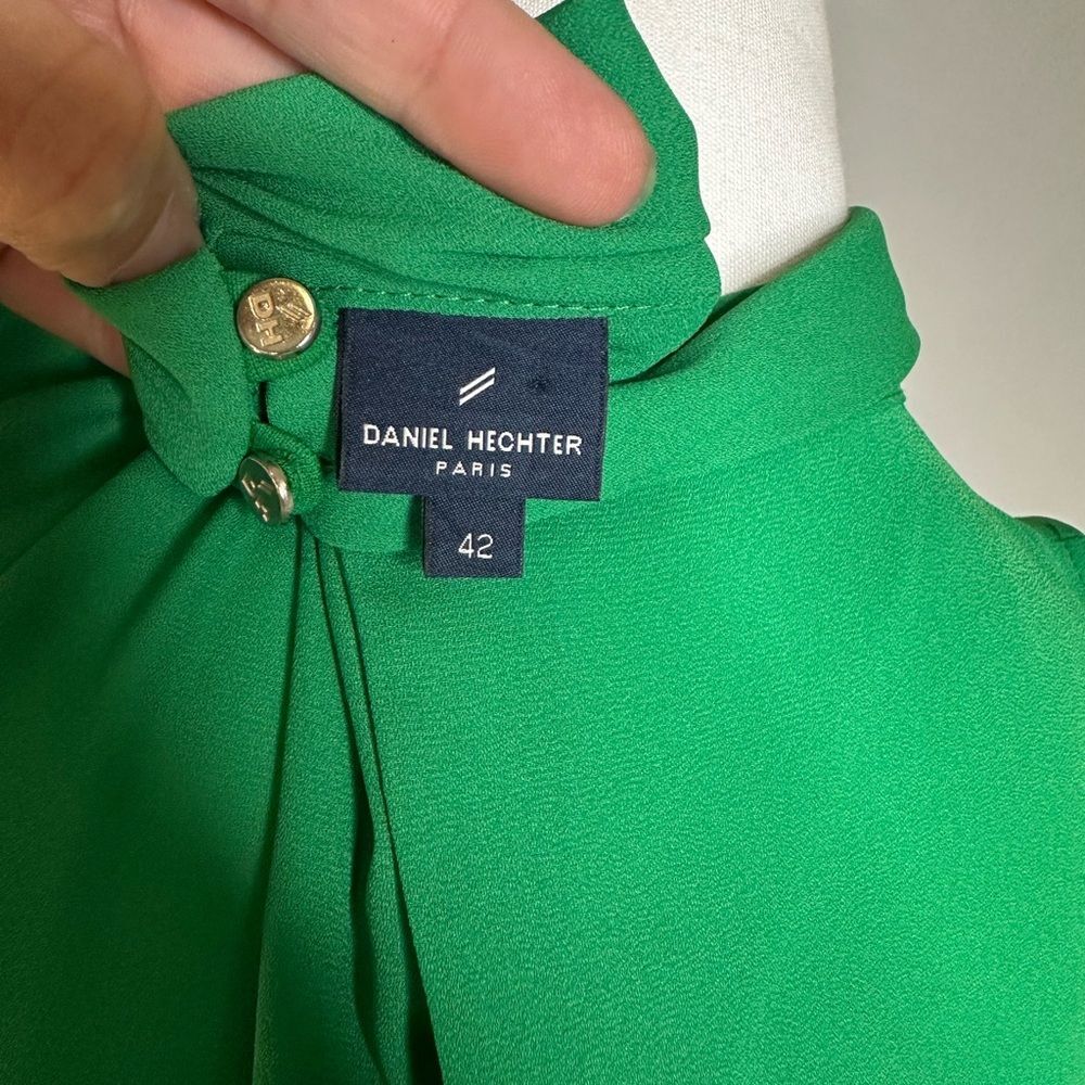 Daniel Hechter Green Sleeveless Blouse Size 42/12 - Picture 6 of 8